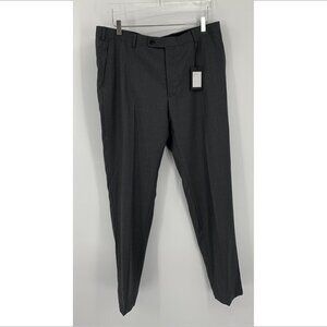Alton Lane flat front pants trousers gray tailored fit 36 Waist 33 Inseam new